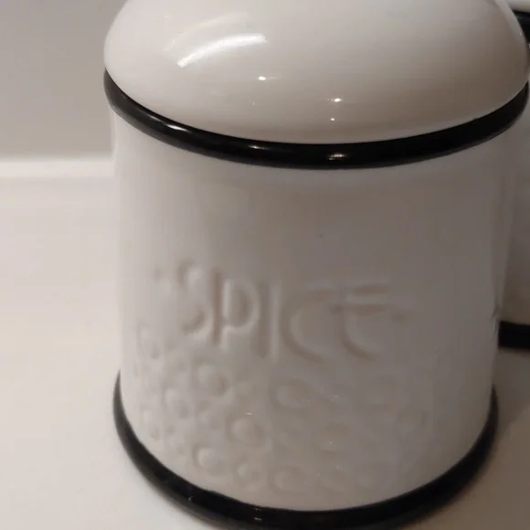 🌿 ANTHRO Black "Striped Spice Jar" by Biscuit - Picture 3 of 6